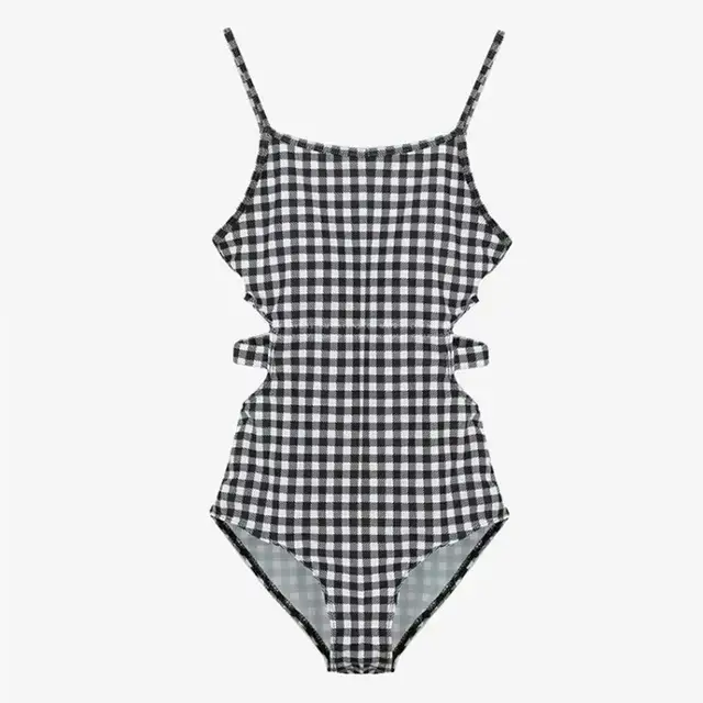 Maillot de bain une pièce à carreaux, sexy, amissié, pour femmes, monokini, style coréen, push-up, v