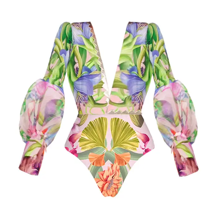 Maillot de bain une pièce imprimé floral