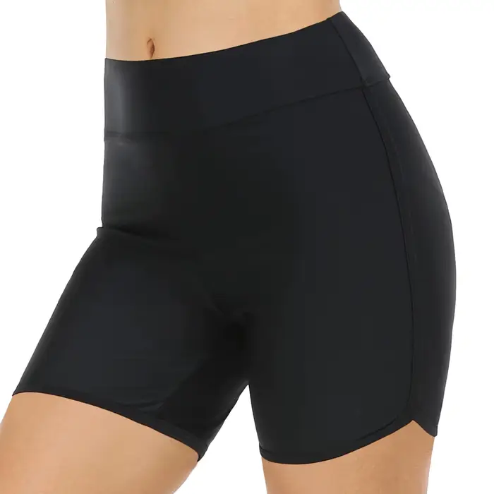 Short de bain taille haute pour femmes, bas de maillot de bain, bas de maillot de bain conservateur,