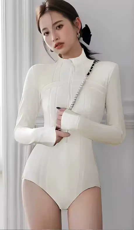 Tail Wave – maillot de bain à col roulé pour femmes, pantalon à manches longues, protection solaire 