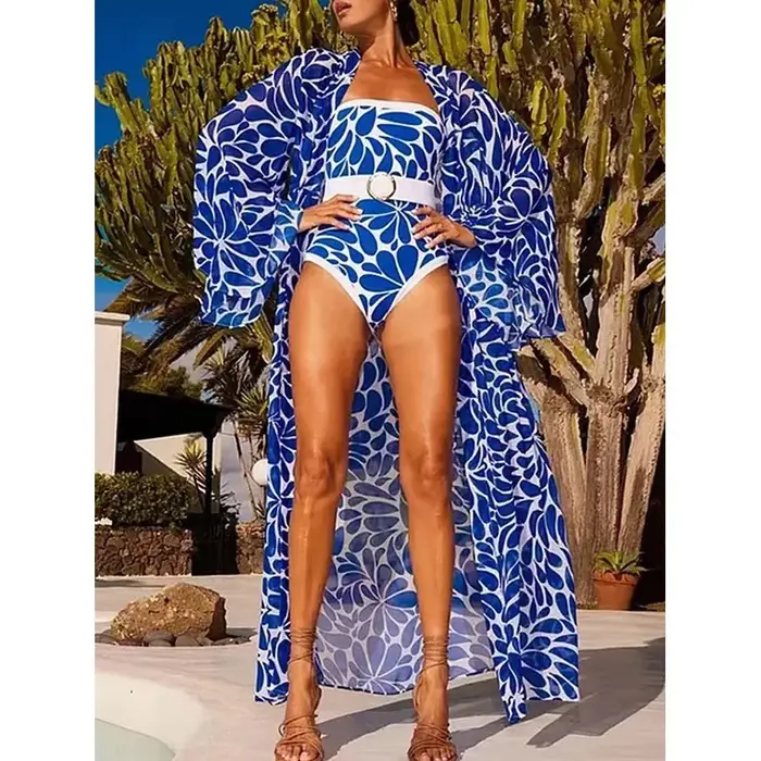 Maillot de bain une pièce imprimé pour femme