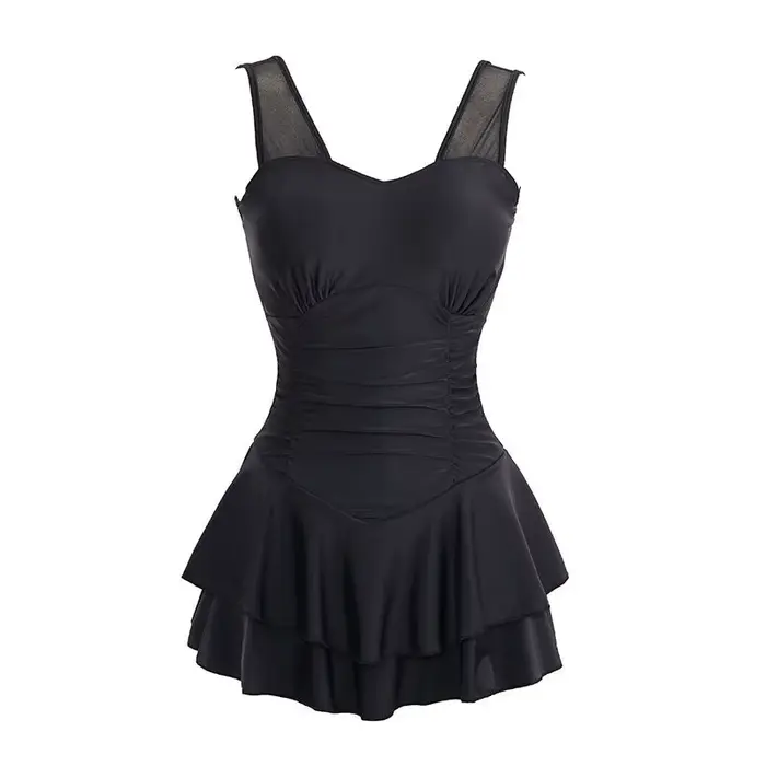 Nouveau maillot de bain une pièce coréen féminin, moulant et dos nu, avec jupe, sexy et tendance, vê