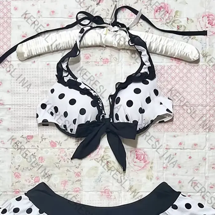 Ensemble bikini femme mignon rétro décontracté streetwear Y2K Harajuku esthétique hip-hop été doux à
