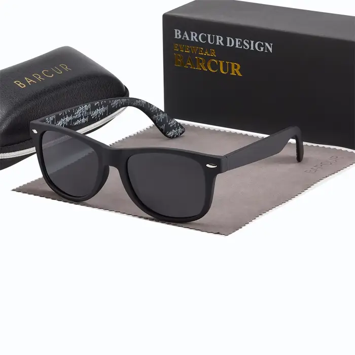 BARCUR-Lunettes de soleil de sport ultra légères pour hommes et femmes, cadre PC de haute qualité, U