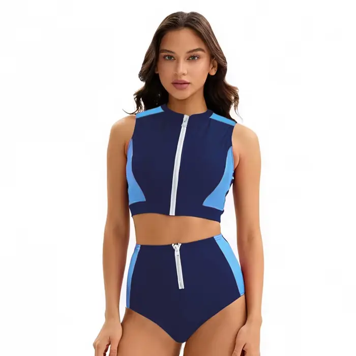 Maillot de bain de sport taille haute pour femmes