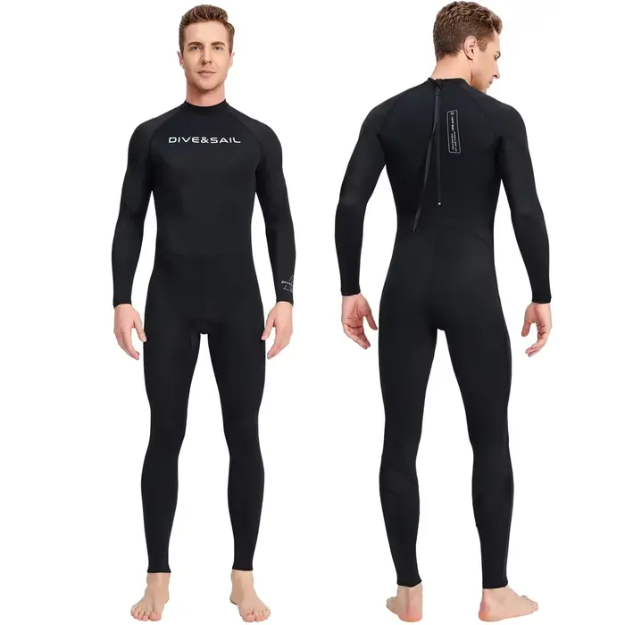 Combinaison de natation à manches longues pour hommes, séchage rapide, en Nylon, Protection Uv, plon