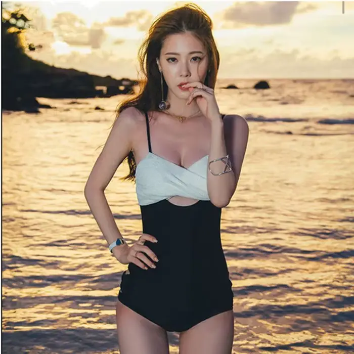 Maillot de bain pour femmes, une pièce, conservateur, taille haute, couvrant le ventre et amincissan