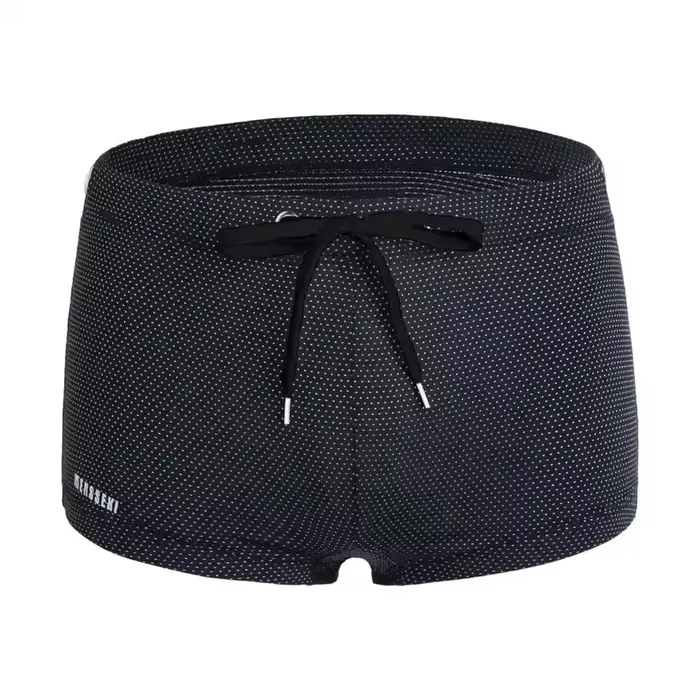 Short de bain taille basse pour hommes, maillot de bain d'été, serré, avec cravate à la taille, mail