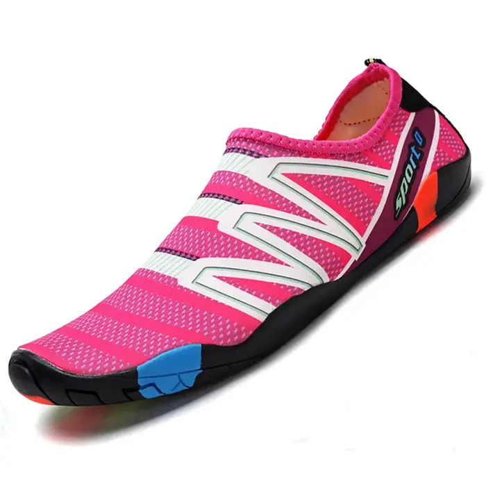 Chaussures d'eau de plage à séchage rapide, pantoufles de natation unisexes, pieds nus, surf en amon