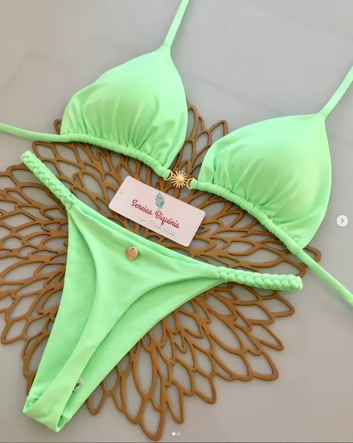 Nouvel ensemble bikini micro sexy imprimé 2026 pour femme, maillot de bain de vacances à lacets, ens
