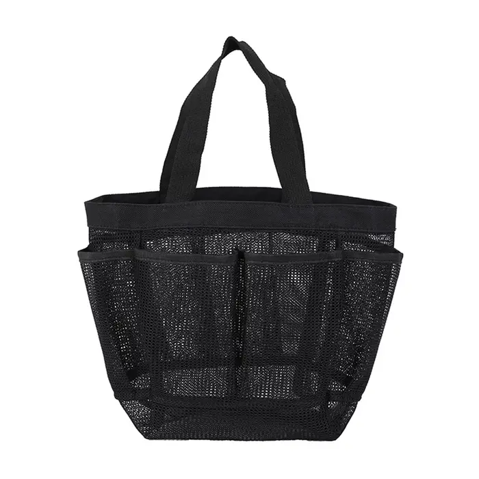 Sacs de bain de douche en maille de grande capacité, avec 8 poches, organisateur étanche pour piscin