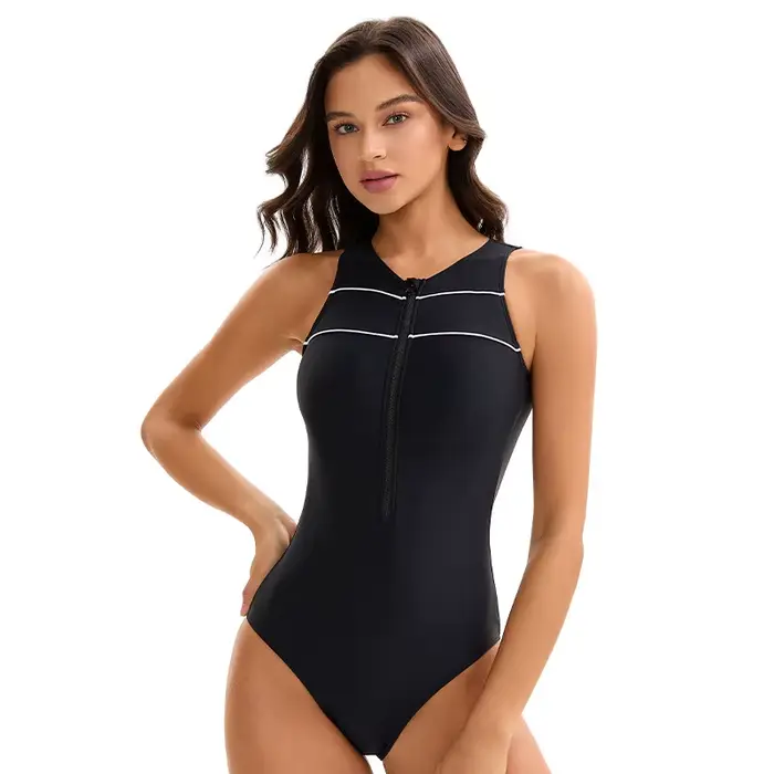 Maillot de bain une pièce pour femmes, Sport athlétique, dos nageur, Boyleg, vêtements de plage, fer