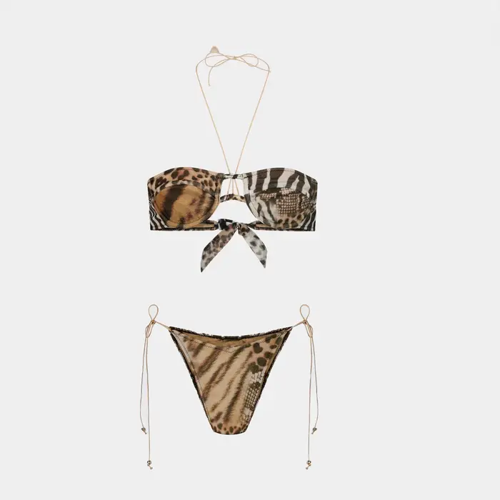 Sexy Bikini avec jupe maillot de bain brésilien Bikini ensemble mince maillot de bain à bretelles po
