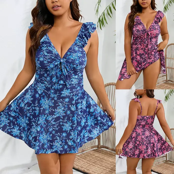 Maillot de bain une pièce imprimé Floral, maillot de bain pour femmes, rétro, Vintage, pour surf, Biquini