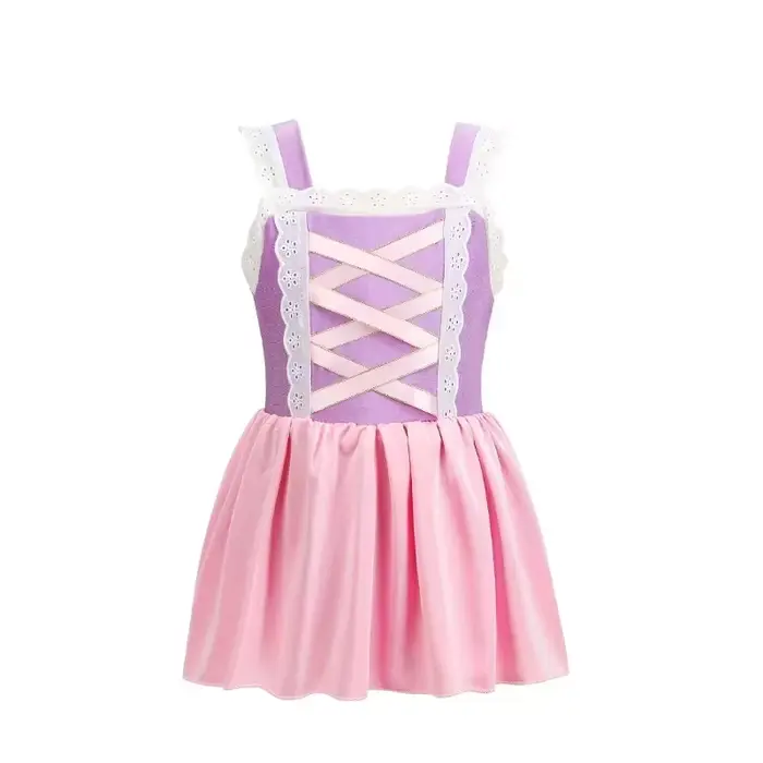 Maillot de bain deux pièces pour filles 2026, motif Anna Elsa, combinaison de princesse, maillot de 