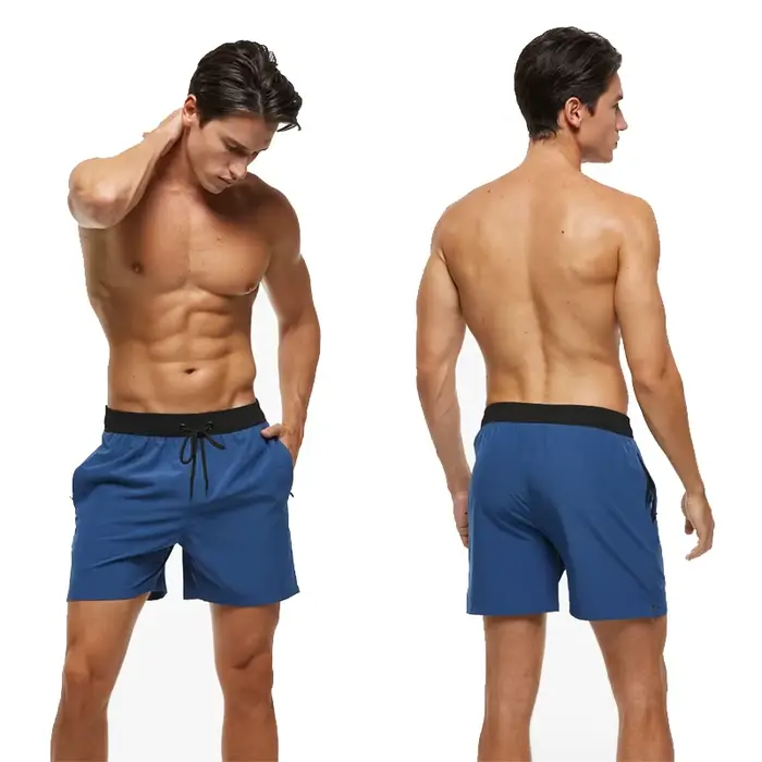 Escatch-Short de Natation Respirant pour Homme, Bermuda Masculin, Taille artificiel astique, Doublure en Maille avec Poche, Mode dehors, Été, Marque