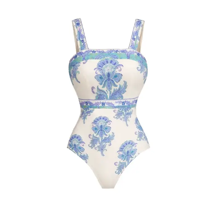 Ensemble de maillots de bain 2 pièces imprimé rétro 2026 – Bikini sexy push-up pour femme, maillot d