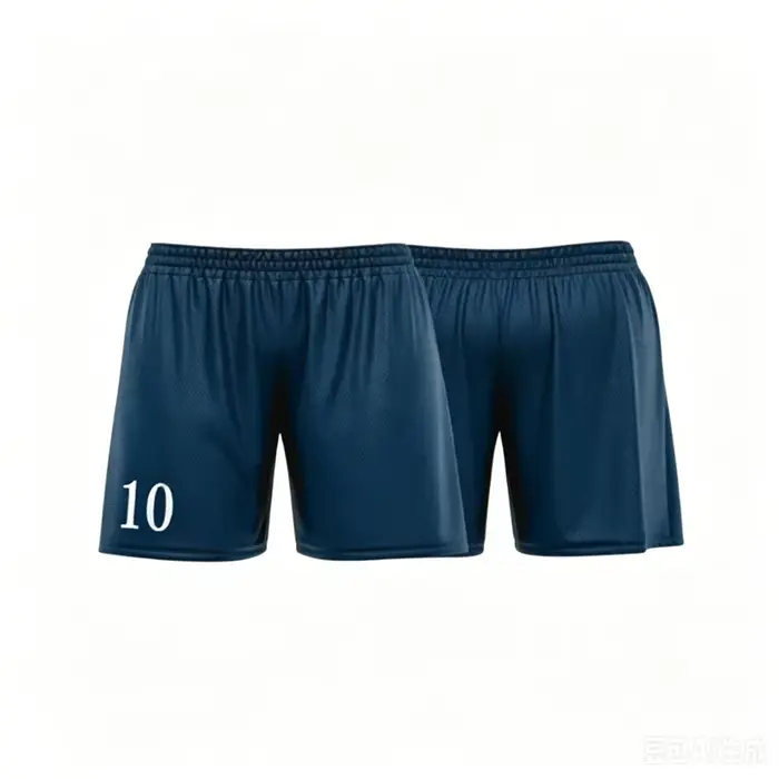 Short de plage bleu personnalisé avec numéro, respirant et tendance pour l'été