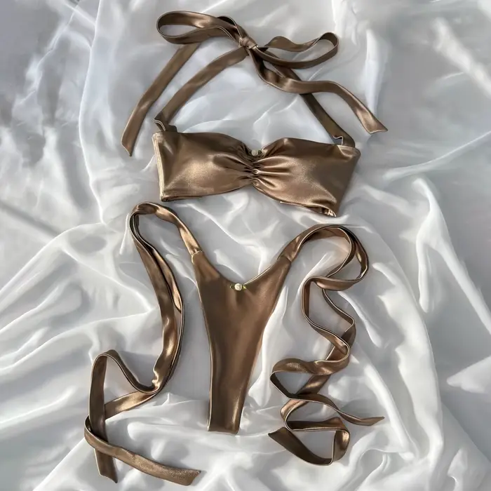 Micro Bikinis 2026 Sexy femmes maillot de bain Push Up maillots de bain femme Bandeau Biquini brilla