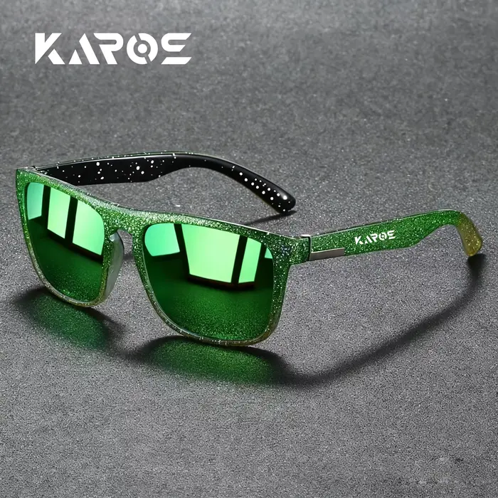 KAROS Lunettes de soleil polarisées de style rétro avec filtre UV400, construction durable pour homm