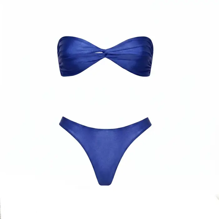 Ensemble bikini 3 pièces bandeau 2026 – Nouveau maillot de bain sexy pour femme avec paréo imprimé –