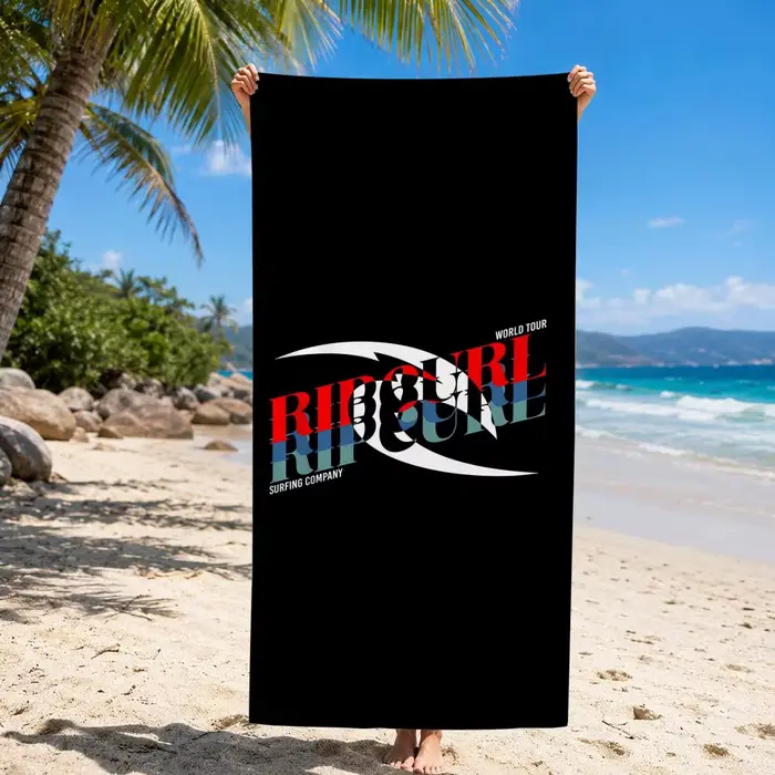 Serviette de bain en microfibre Surf R-Rip Curls pour la natation, le surf, le camping, unisexe, pou