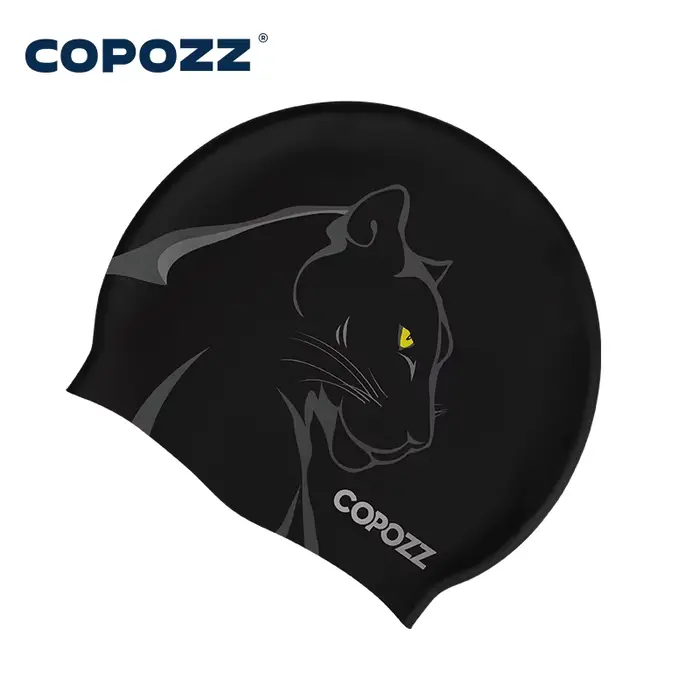 COPOZZ Sports nautiques femmes hommes bonnet de bain oreille protéger cheveux longs grand chapeau de piscine Sports professionnels bonnet de bain étanche