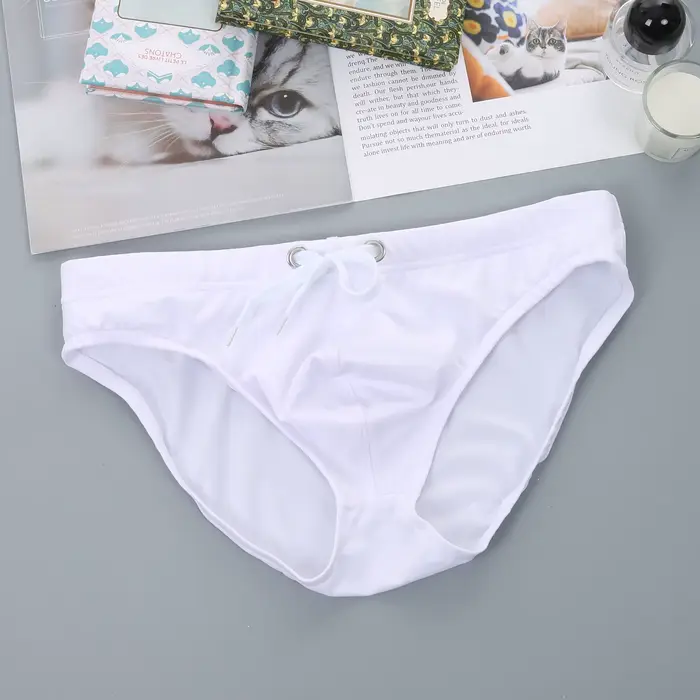 Slip Sexy pour hommes, maillot de bain, vêtements de plage, taille basse, sous-vêtements, maillot de