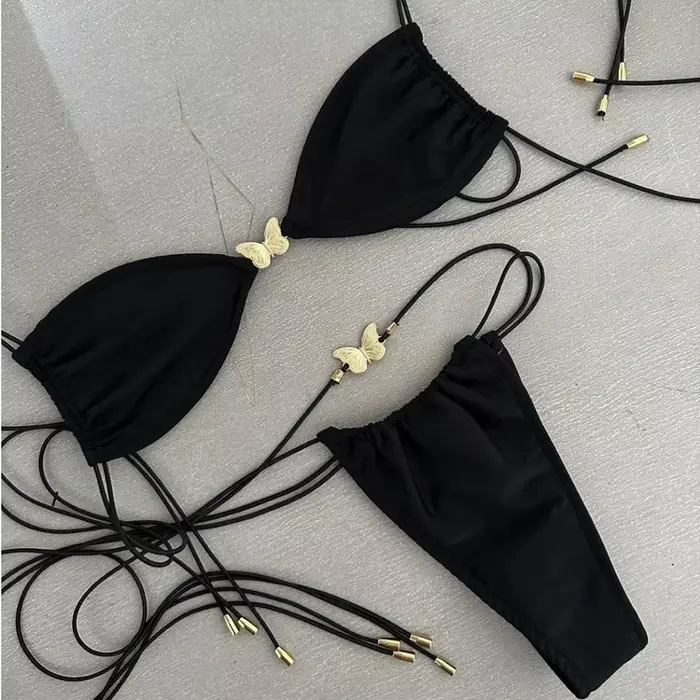 Sexy Bikinis 2024 maillot de bain pour femmes papillon maillots de bain brésilien Bikini ensemble Bi