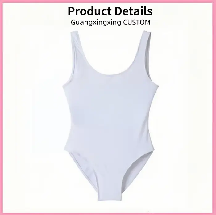 Maillot de bain une pièce pour femme, imprimé avec photo et logo personnalisé.