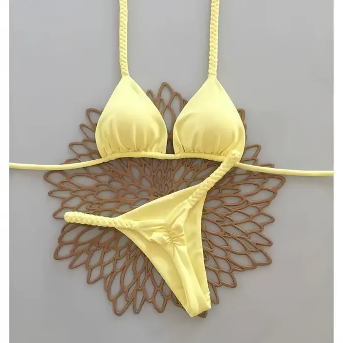 Bikinis sexy pour femmes, maillots de bain tendance 2026, ensemble bikini brésilien, string, biquini