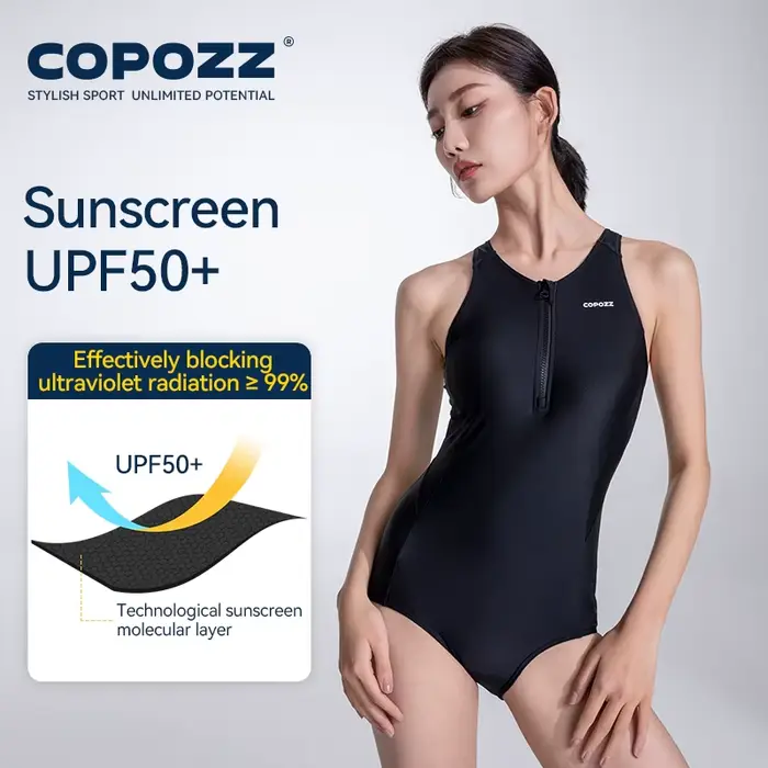 Maillot de bain une pièce Rashguard pour femme, combinaison de surf, maillots de bain de plongée en apnée fibrSnorkeling, Udissolve 50 +, sports, plus récent, compétition