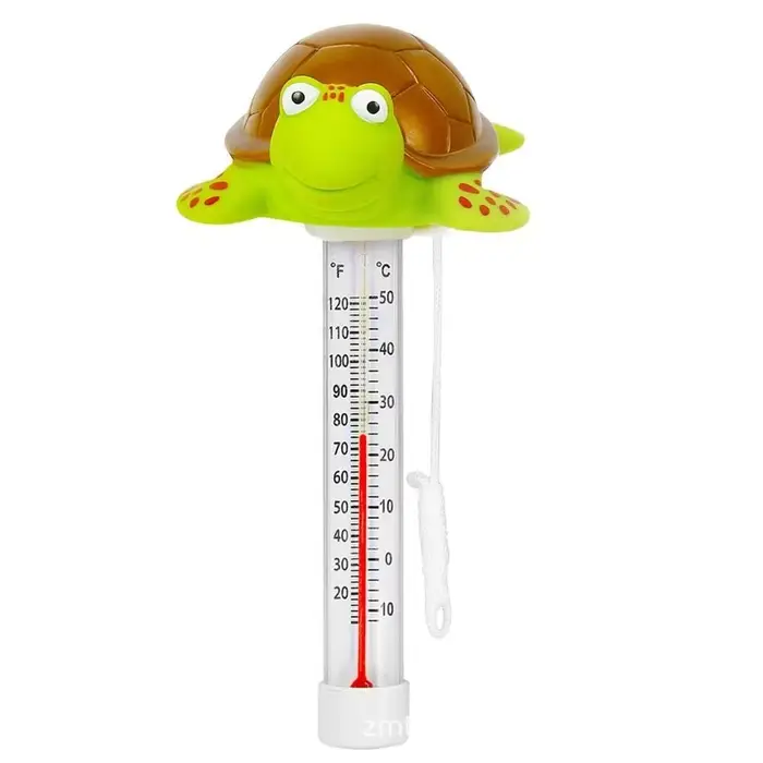 Nouveau thermomètre de piscine tortue thermomètre de bain incassable facile à lire avec thermomètre 