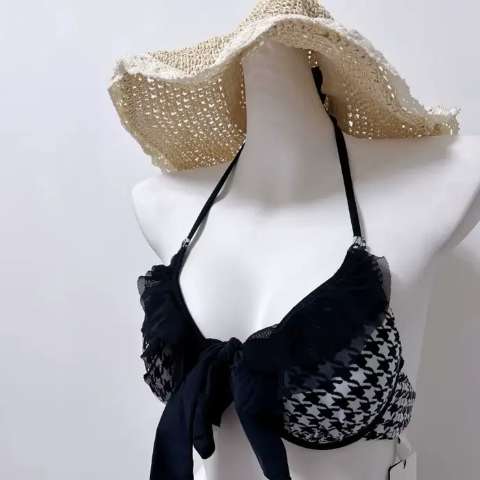 Ensemble de bikini gothique vintage noir Spice Girls pour femmes