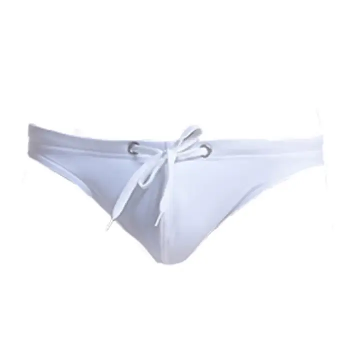 CLEVER-MENMODE Sexy Maillot De Bain Homme Solide Été Maillots De Bain Plage Slip Bikini Mode Cravate