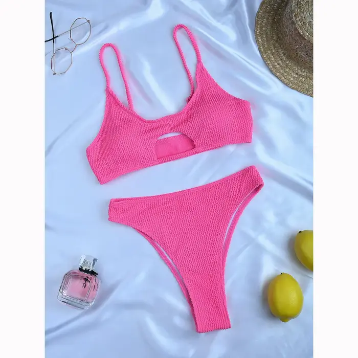 Sexy femmes maillot de bain femme solide noir Micro Bikini ensemble Push Up maillots