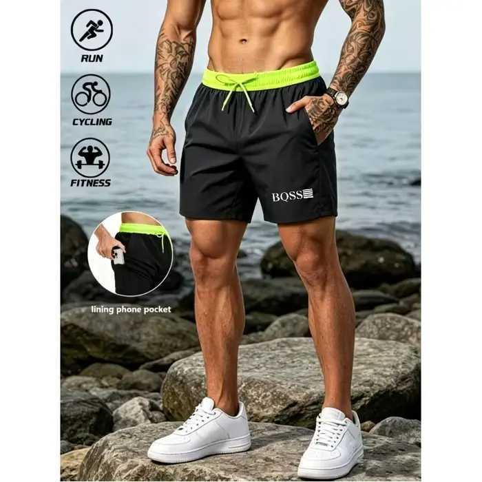 Shorts de bain pour hommes, maillots de bain d'été, shorts de bain à séchage rapide, pantalon de bai