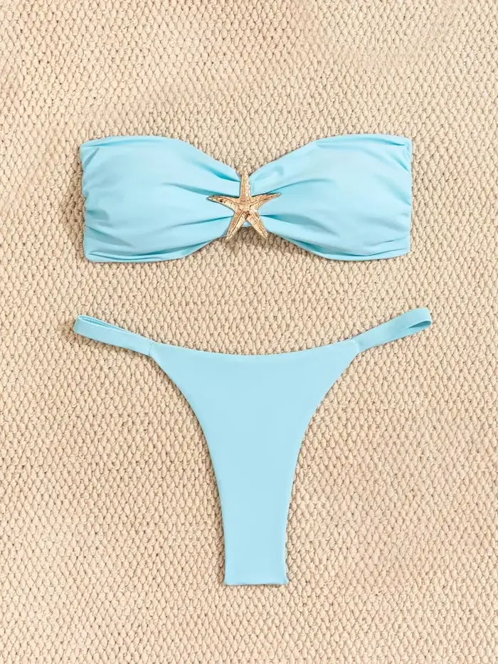 2026 Ensemble micro bikini push-up sexy pour femme, maillot de bain brésilien bandeau, tenue de plag